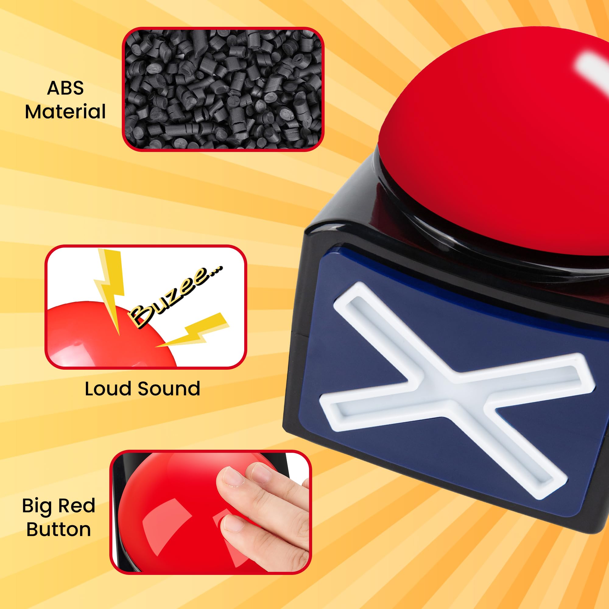 REFARICO durable ABS buzzer built for long-lasting play