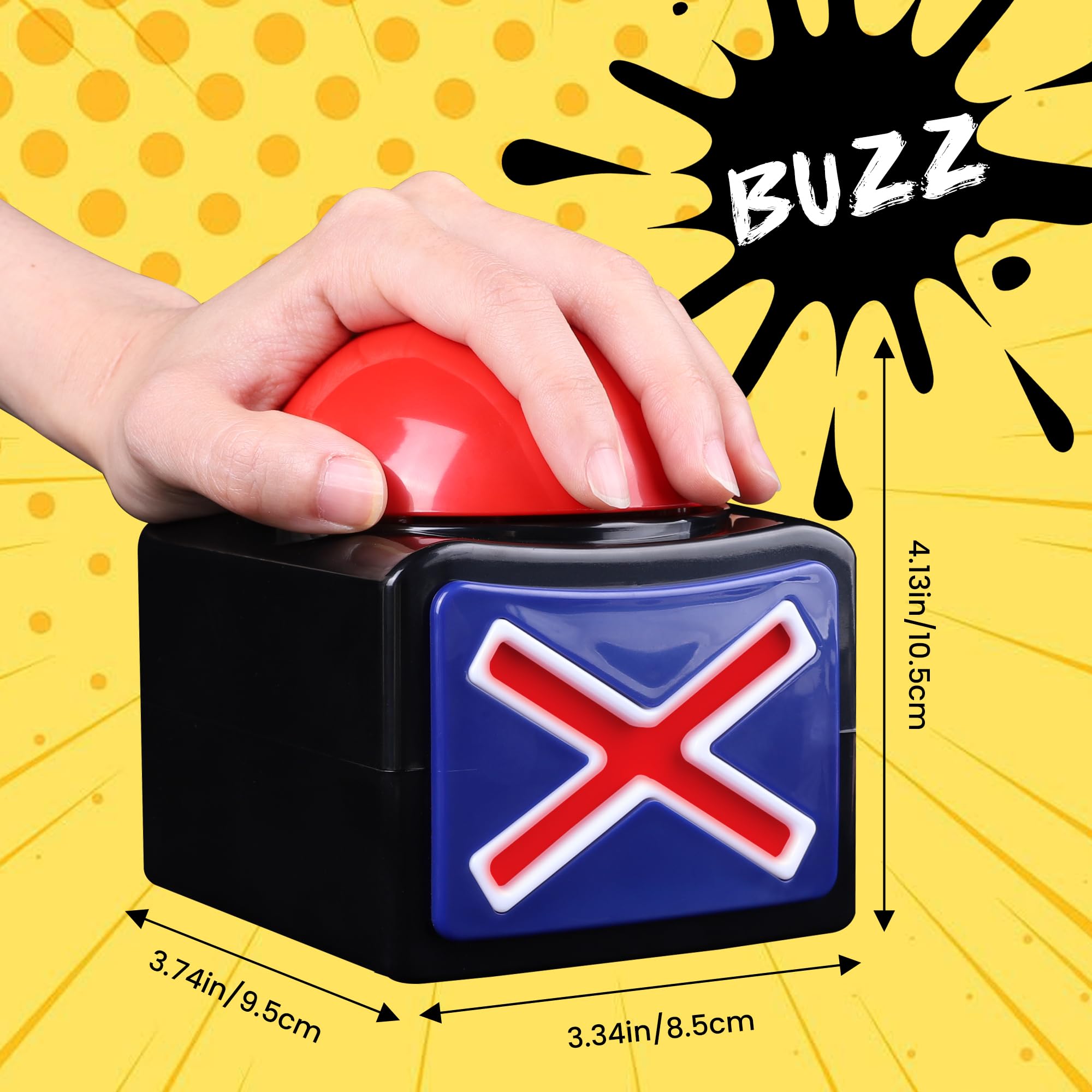 REFARICO red button quiz buzzer with bright light