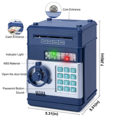 Refasy piggy bank coin slot showing high coin and note capacity