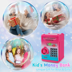 Refasy piggy bank door opens smoothly, ideal as a birthday gift idea for kids.