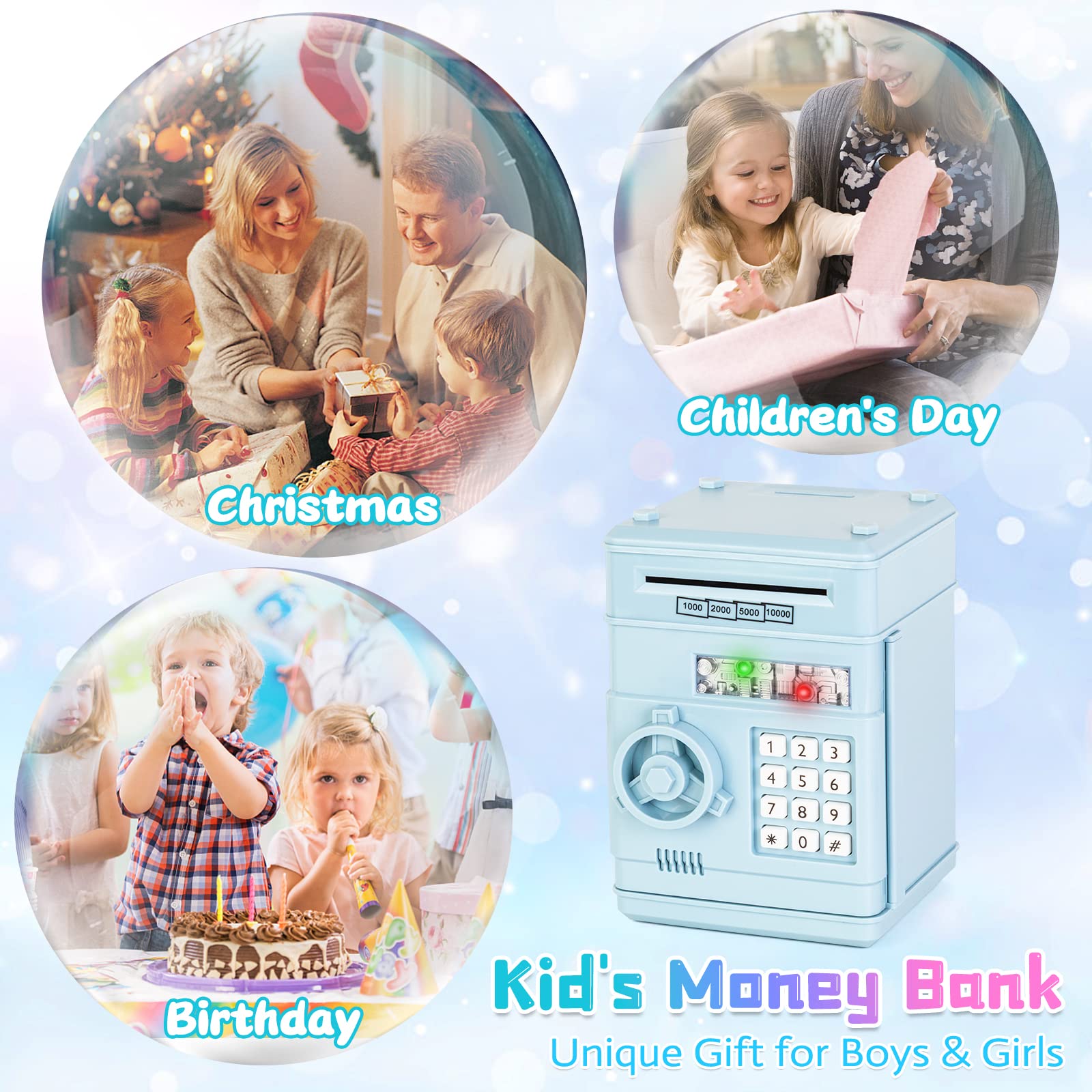 Refasy piggy bank gift packaging suggesting a perfect birthday gift