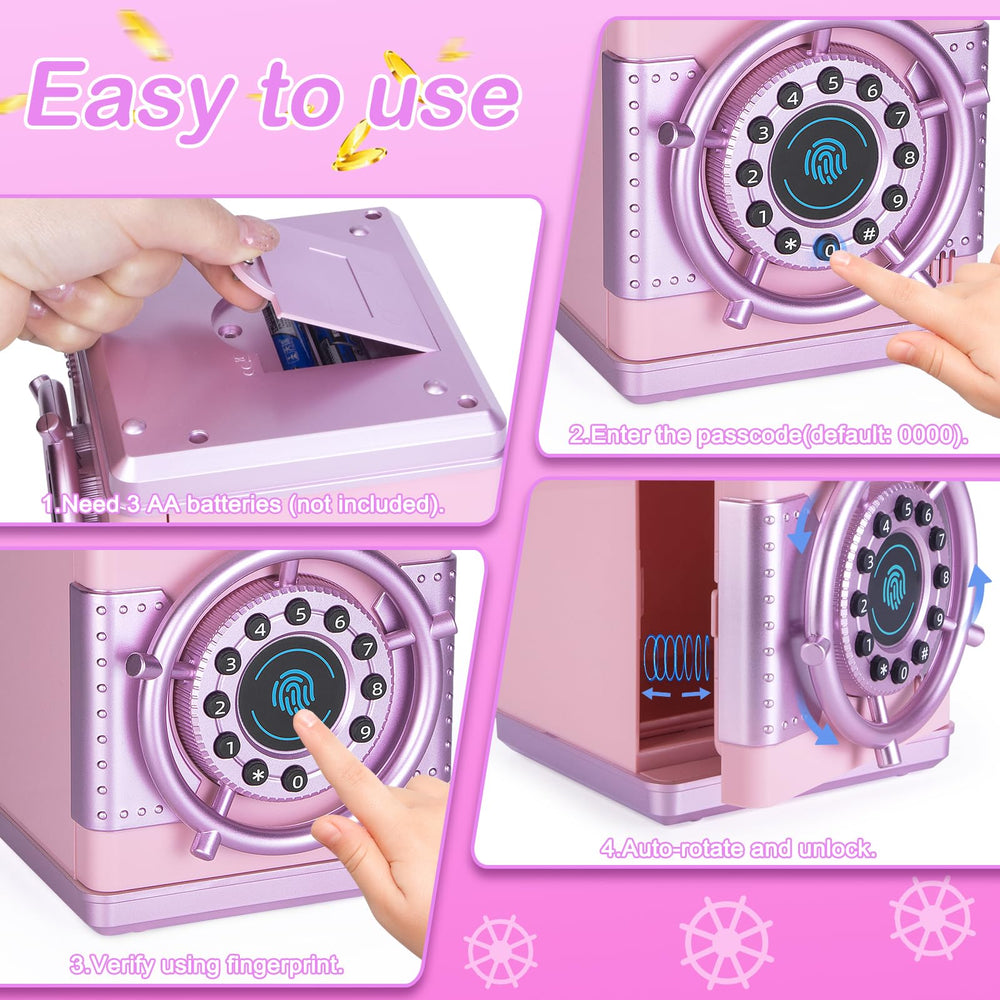 Refasy piggy bank musical ATM plays songs during deposits