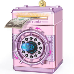 Refasy piggy bank with password protection keeps savings secure for kids