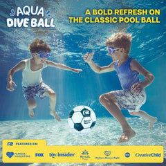 Refresh Sports Aqua Dive soccer ball supports underwater passing for teamwork