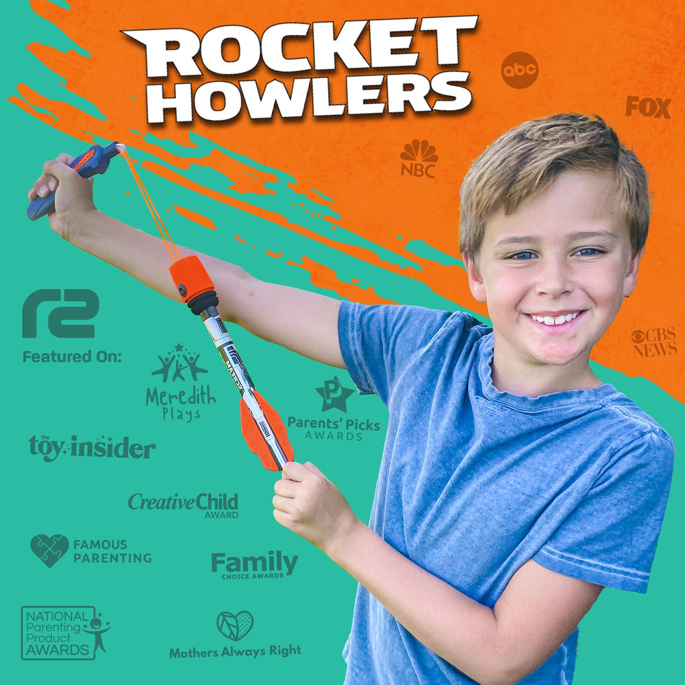 Refresh Sports child using rocket launcher outdoors, sparking imagination and social play.
