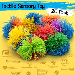 Kids enjoy outdoor play tossing and squeezing Refresh Sports stringy balls.