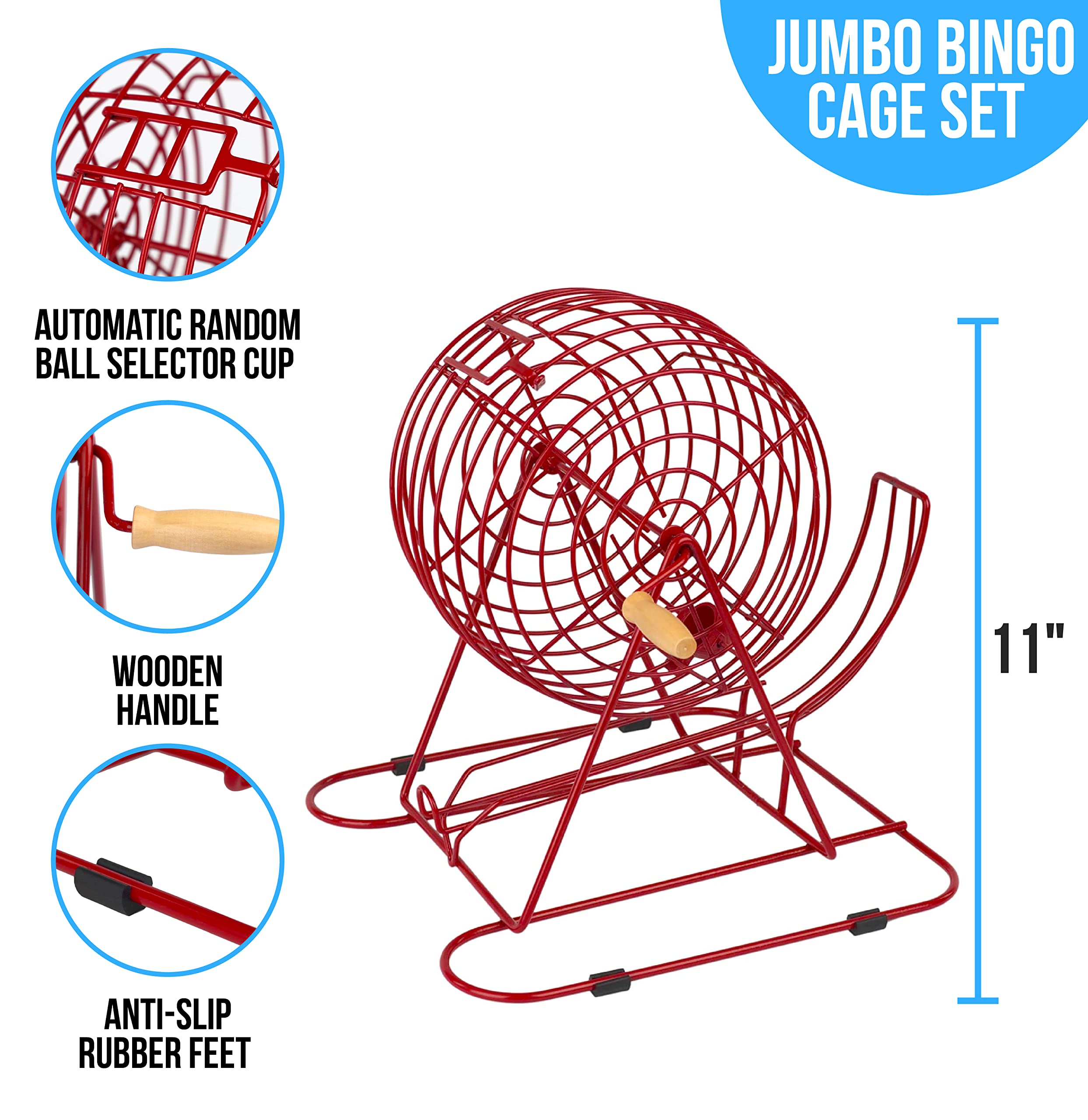 Regal Games 18 standard bingo cards with large print for easy reading.