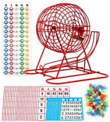 Regal Games bingo cage with wooden handle for smooth, fair spins.
