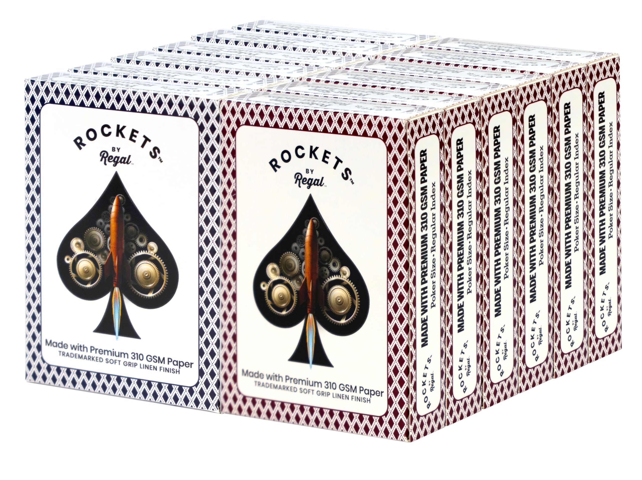Regal Games 12-Deck Rockets Bulk Pack for easy game nights