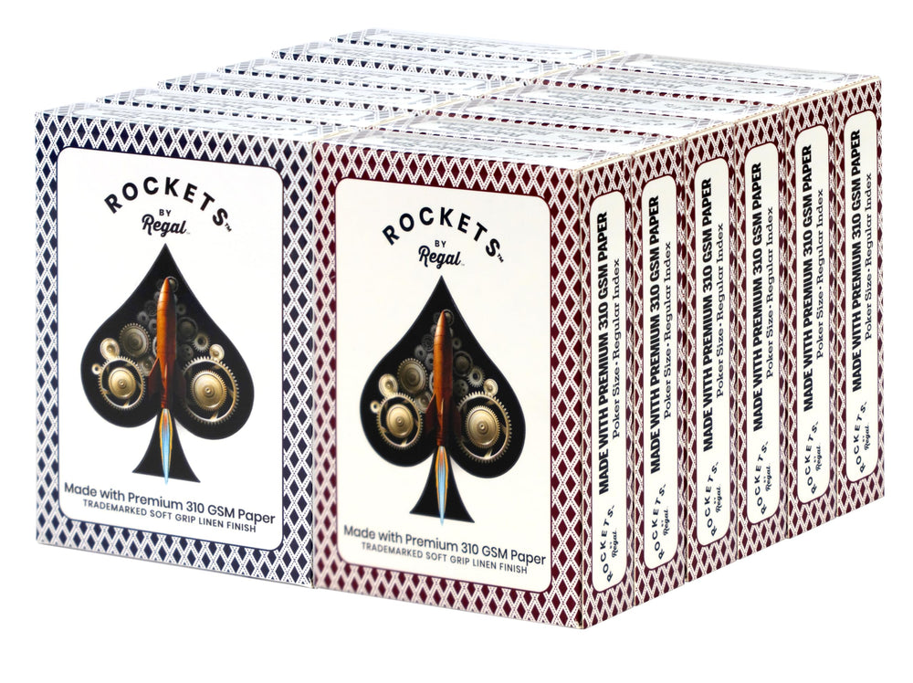Regal Games 12-Deck Rockets Bulk Pack for easy game nights