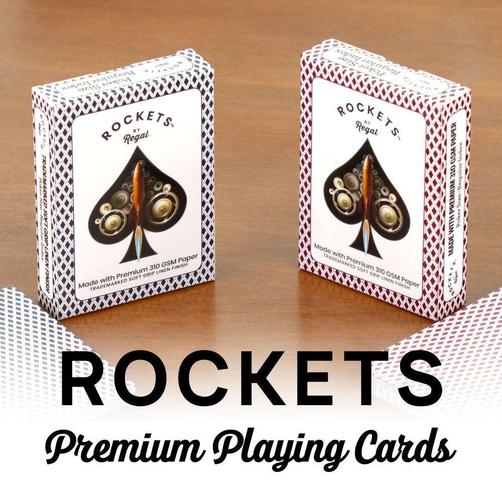 Regal Games 310gsm Linen Finish Card set highlighting premium feel and durability