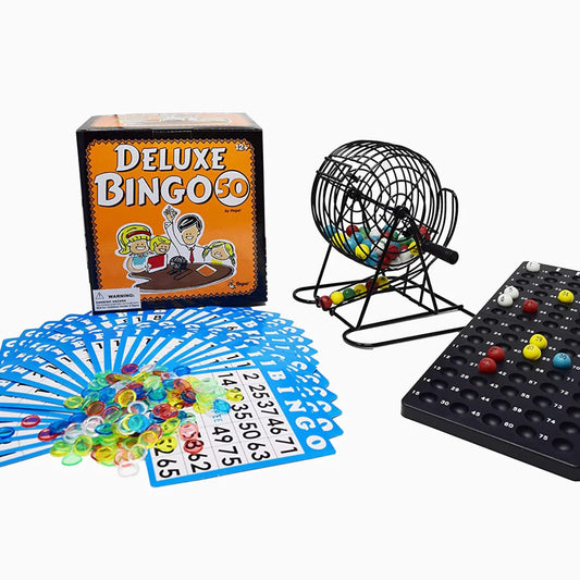 Regal Games Bingo Deluxe wheel 8in in action for fair play and family fun.