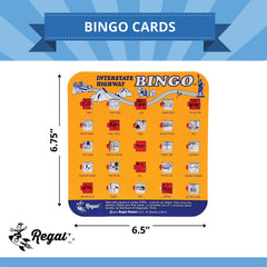 Regal Games reusable bingo set reduces mess without chips or daubers during play.