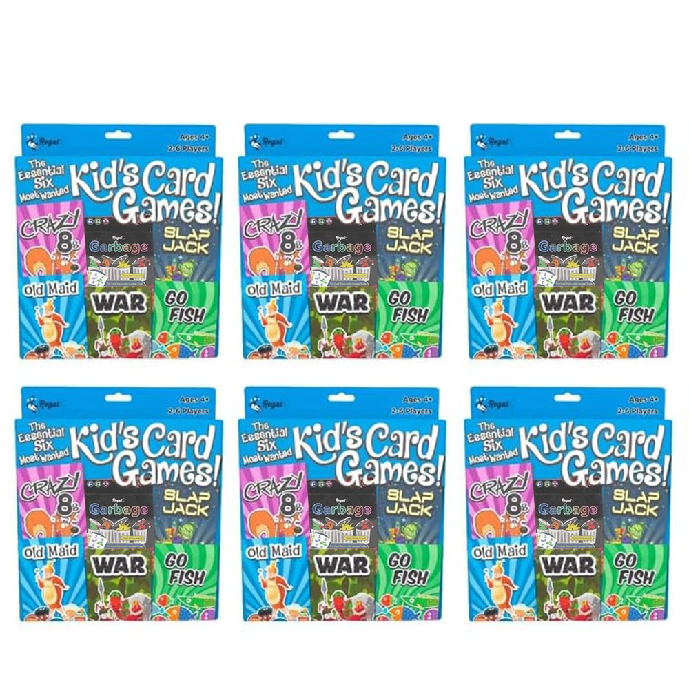 Regal Games Crazy 8s deck with bright symbols for easy learning and play.