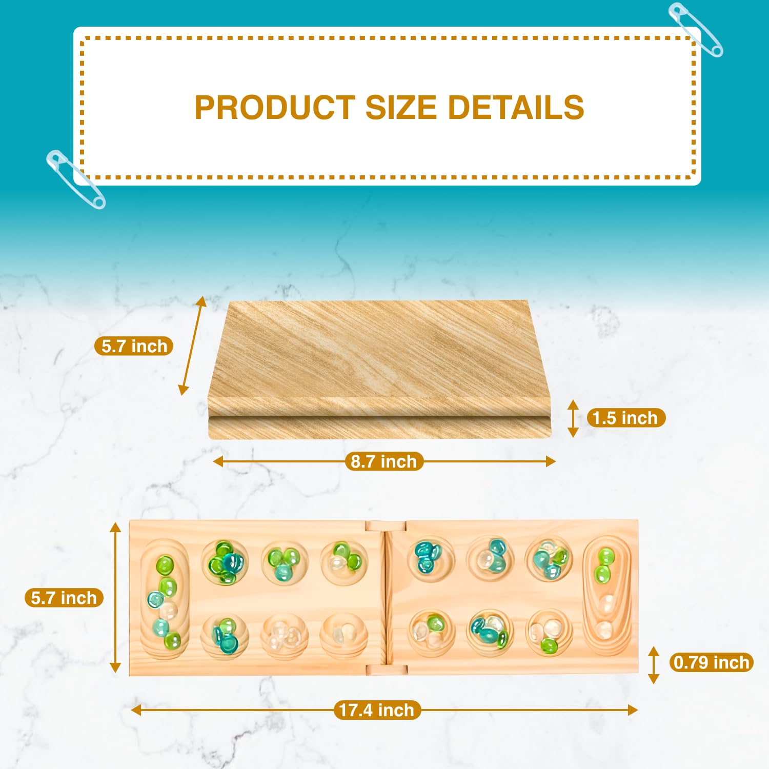 Regal Games Mancala durable beads and board ready for endless rounds.