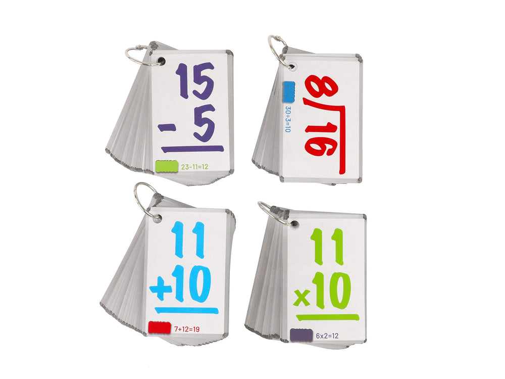 Regal Games flash cards show colorful numbers for easy recognition and fun learning.