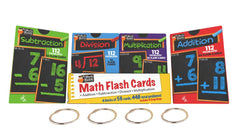 Regal Games Math flash cards ring-set for portable study and quick practice at home.