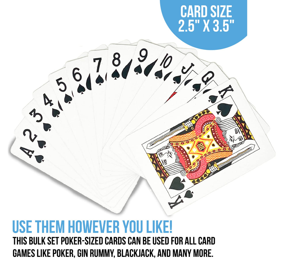 Regal Games multi-deck set supports family nights with many color choices.