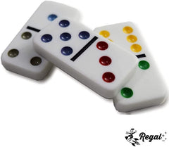 Regal Games portable metal case makes travel and storage simple.