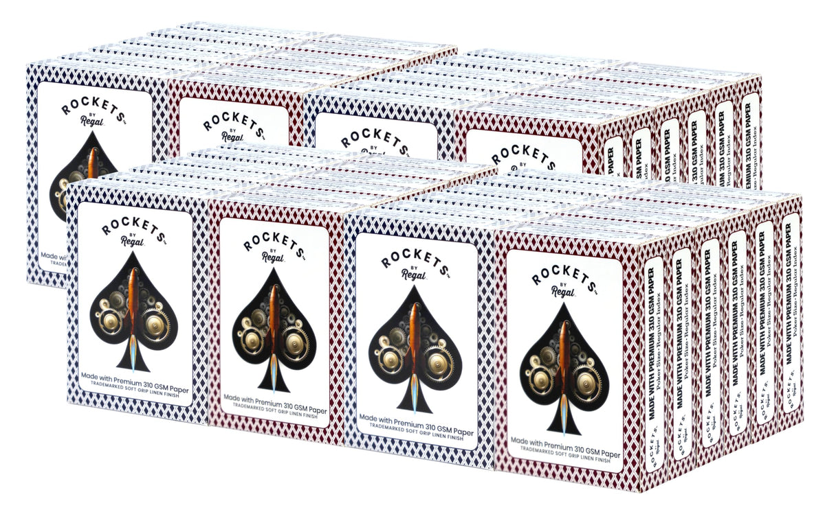 Regal Games Rockets bulk deck box with travel-ready, durable cards.