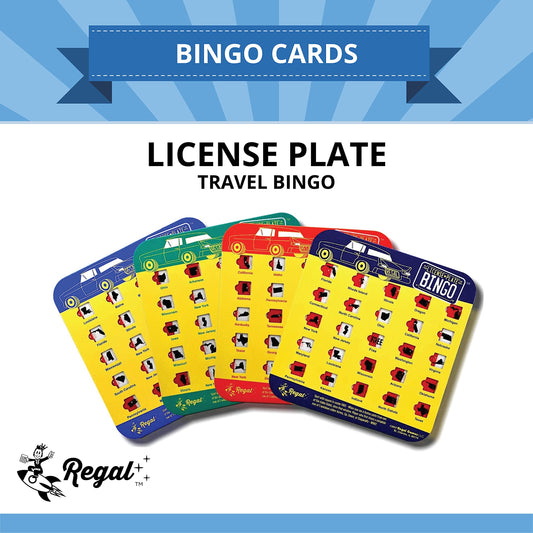 Regal Games sliding-windows design on bingo cards makes resets fast.