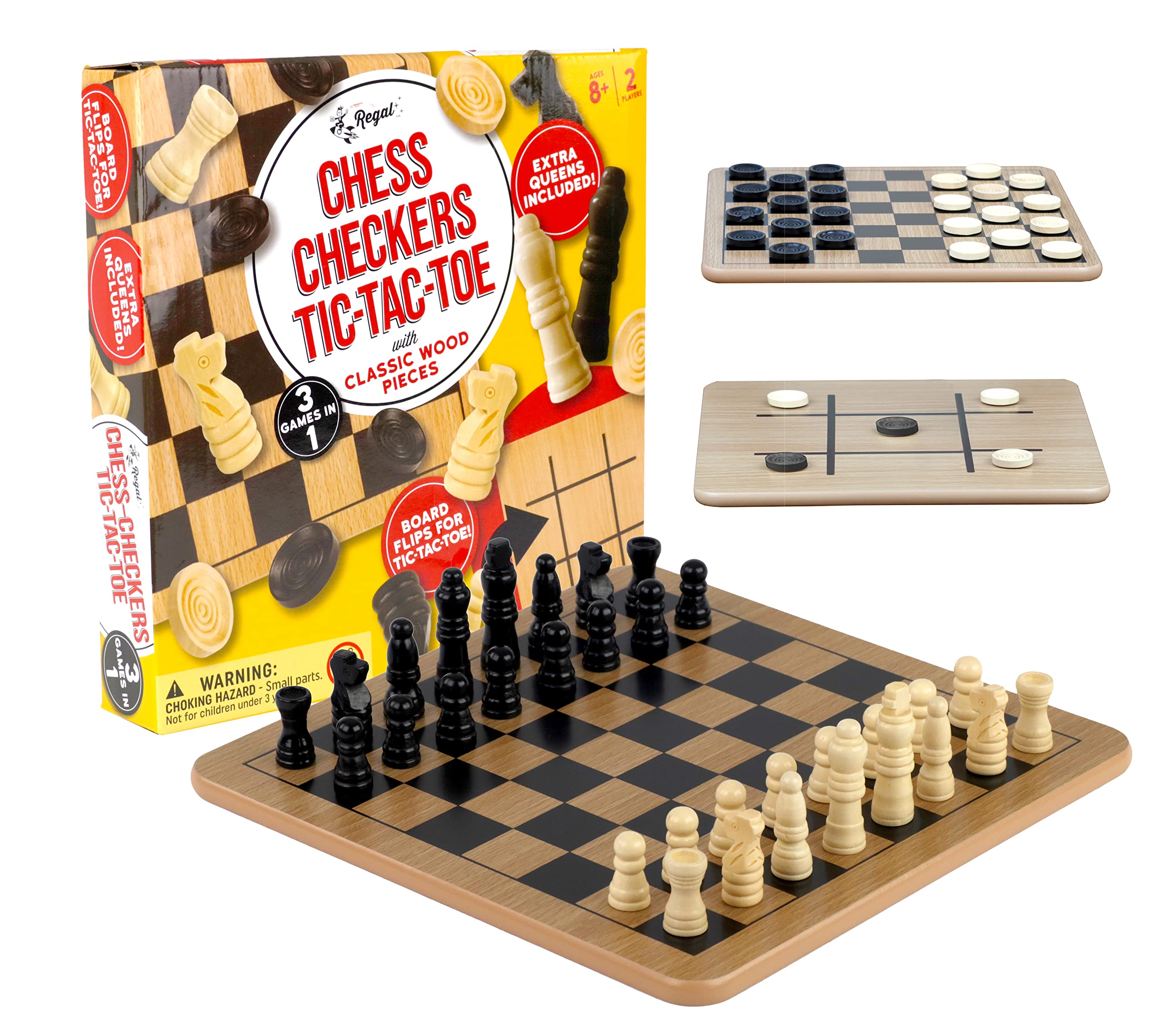 Regal Games smooth finish and natural wood grain feel premium.