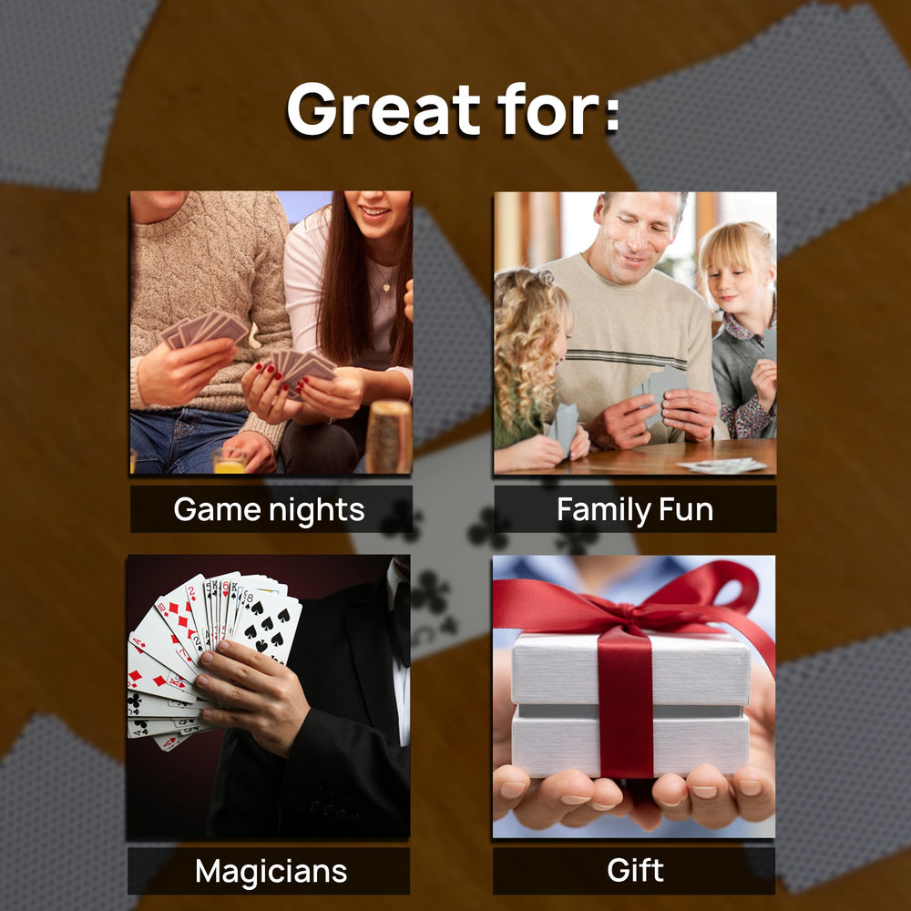 Regal Games Soft-Grip Linen Texture enhances shuffle feel and control