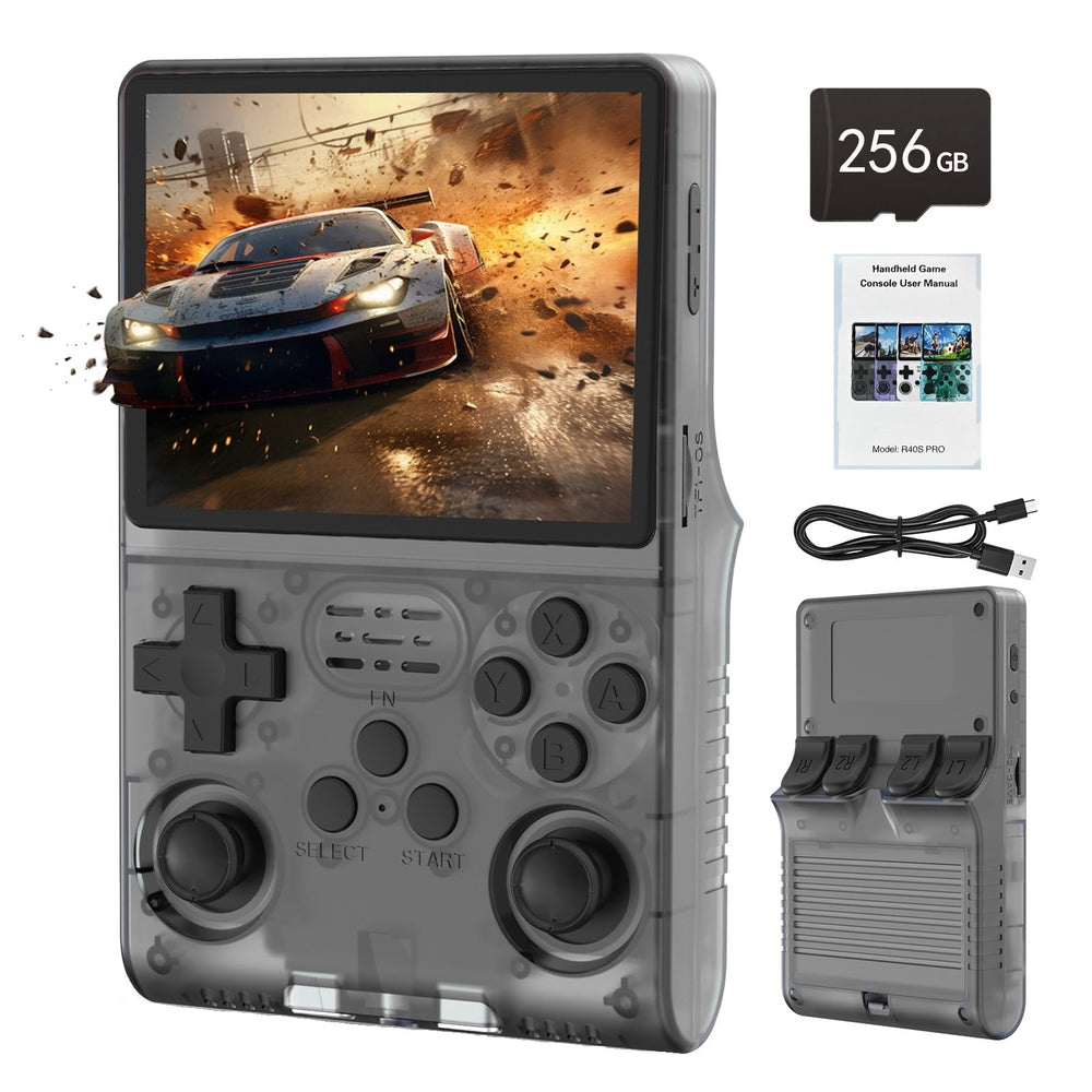 RegiisJoy 30000-in-1 handheld console front view with crisp 3.5-inch IPS display for on-the-go retro gaming