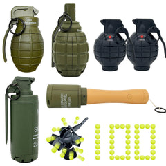 REGLORY hand grenade toy in package front view for safe CS battle pretend play.