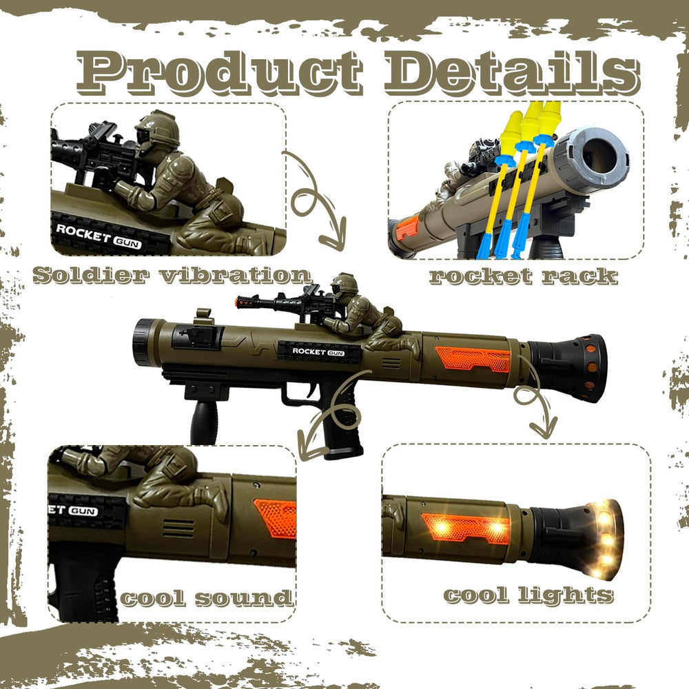 REGLORY foam rockets included for soft landings during play.