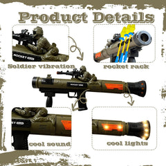 REGLORY foam rockets included for soft landings during play.
