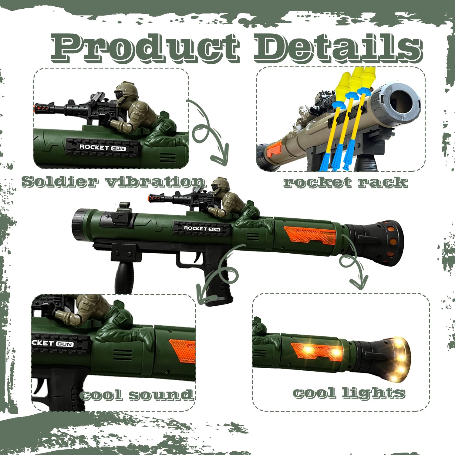 REGLORY rocket rack keeps projectiles organized for quick reloads.