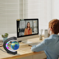 REHAVE levitating globe LED illumination for ambient workspace