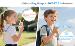 Reiie walkie talkies offer up to 1000 feet range for confident outdoor play.