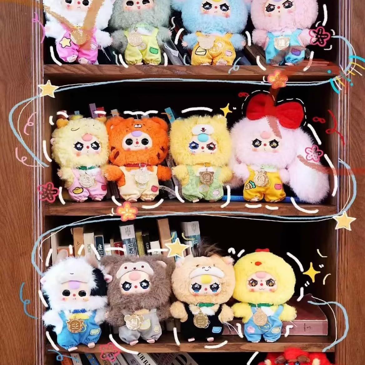 REIVIVORA Baby Three Twelve plush closeup reveals plush texture and kawaii details.
