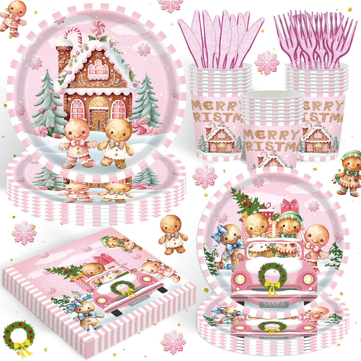 Rejoice Bunny Gingerbread House tableware set packaging for festive prep