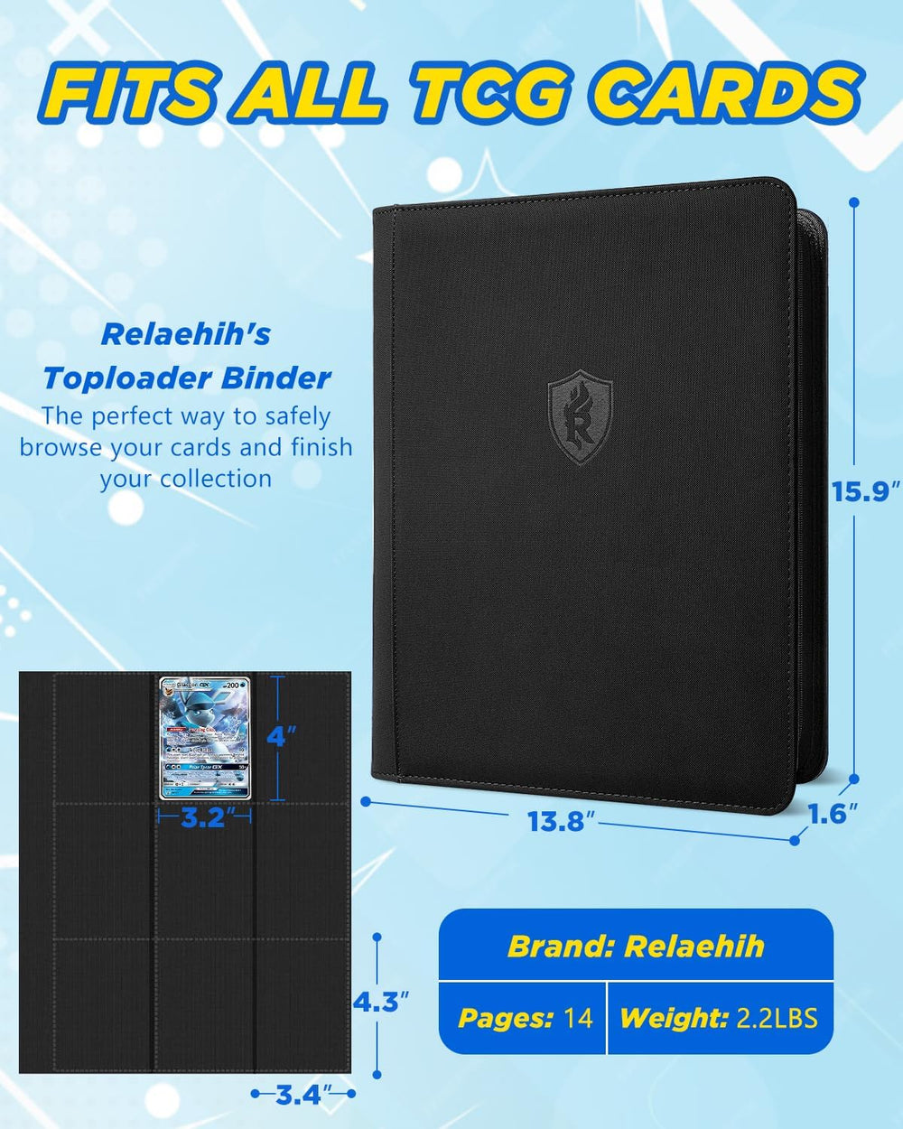 Relaehih bundle includes 288 top loaders for immediate storage.
