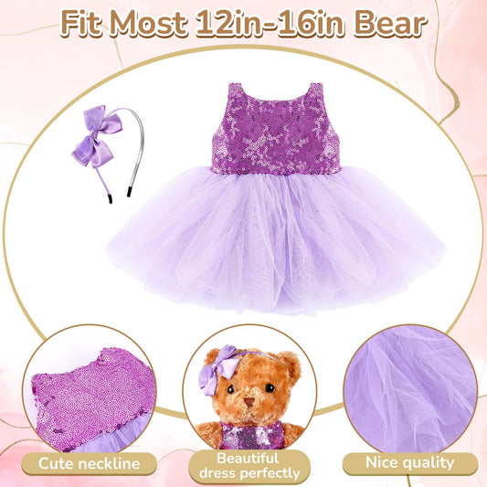 Relaxgiant bow headbands close-up, adds sparkle to plush outfits.