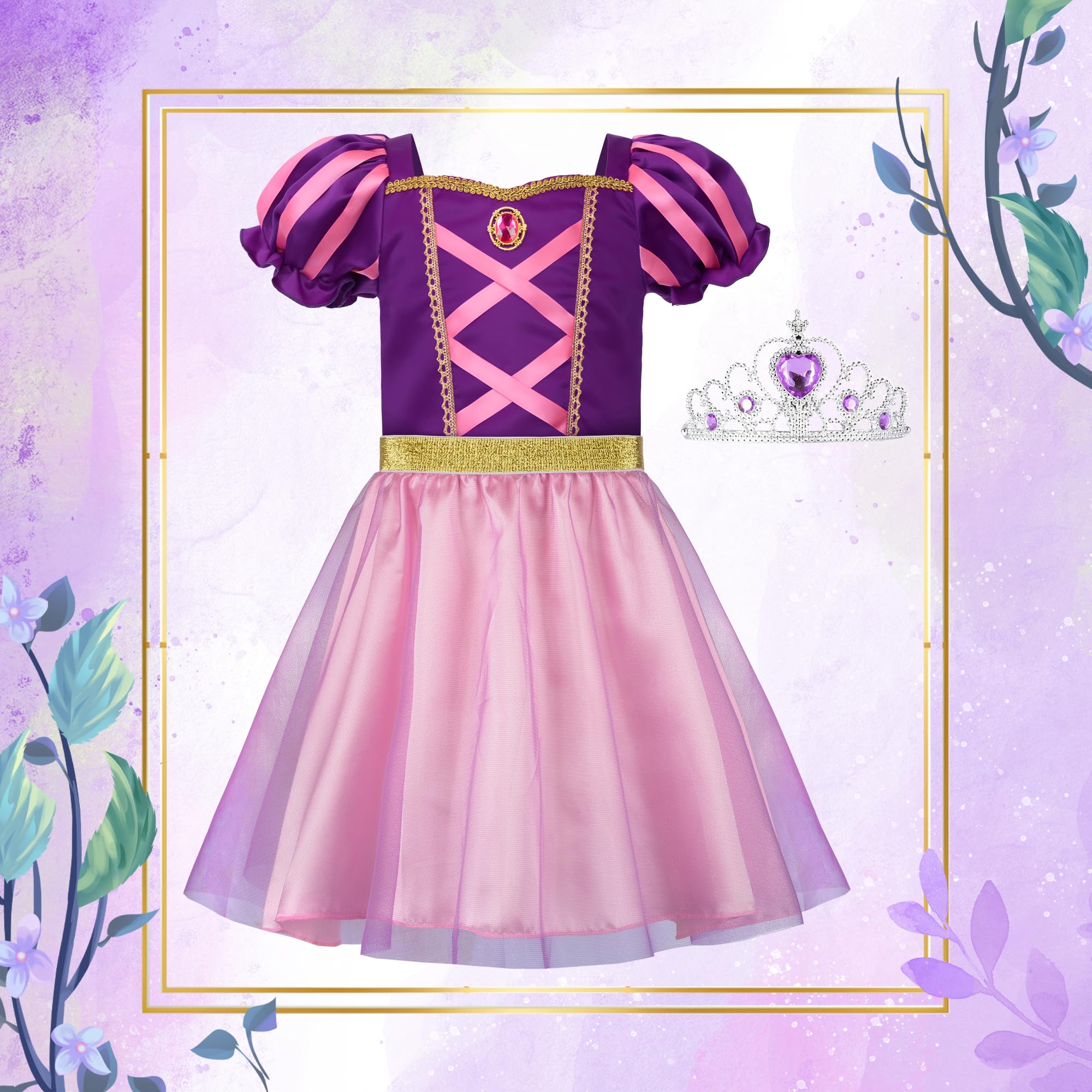 ReliBeauty purple hairpin accents a coordinated dress-up look.