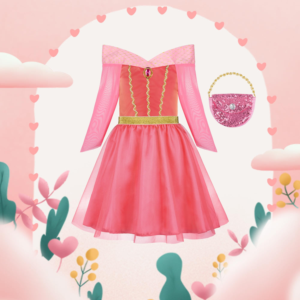 ReliBeauty sequined handbag offers a stylish accessory for dress-up play.