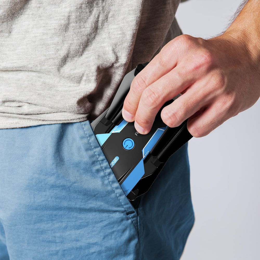 RELIDOL drone foldable design fits easily into a bag.