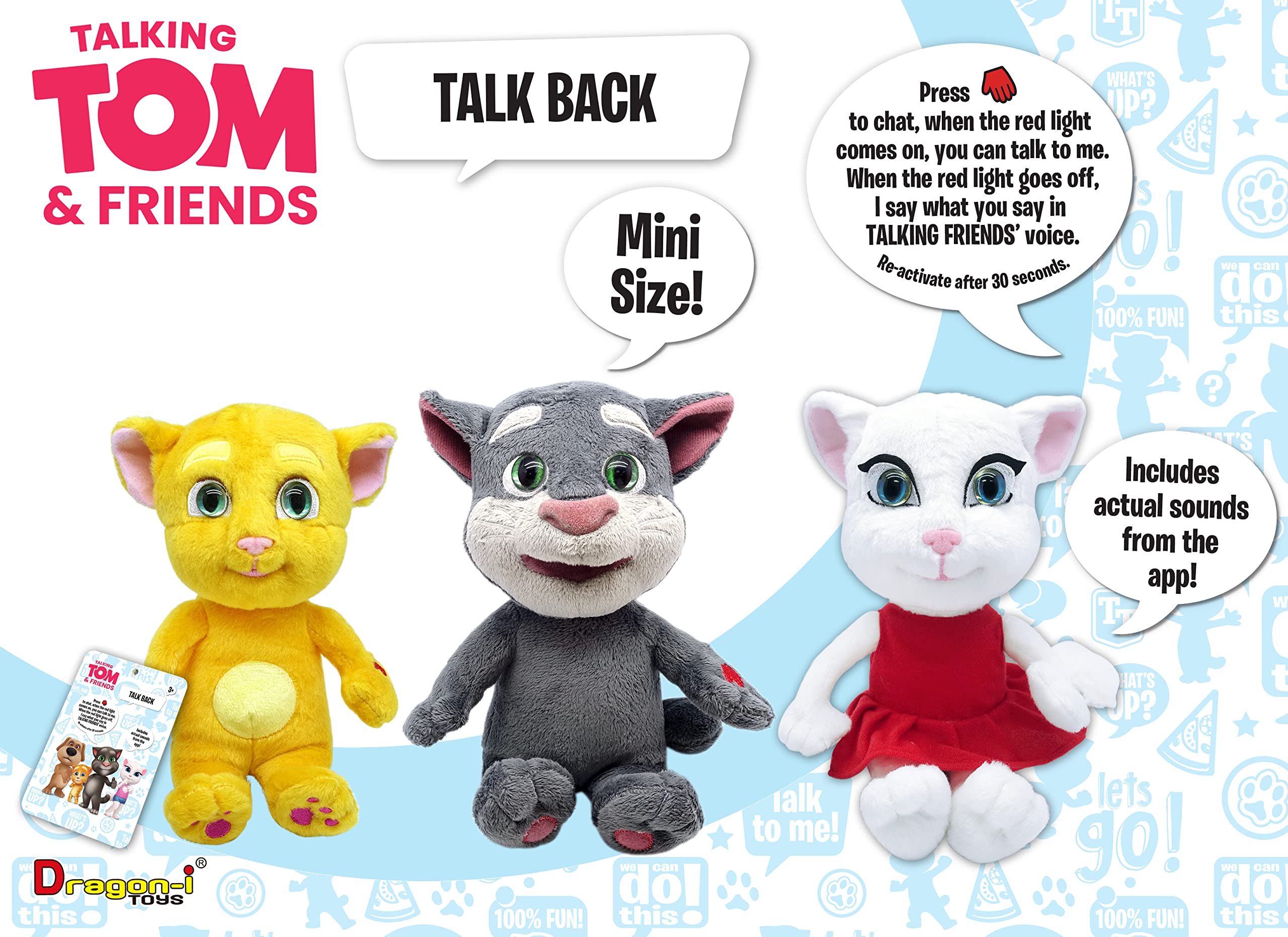 Relsy Tom plush app sounds add extra play options and imagination.