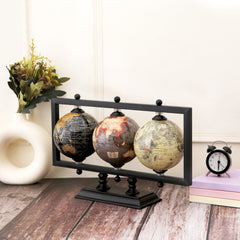 RELY+ detailed map print shows countries and metropolitan areas clearly on globe