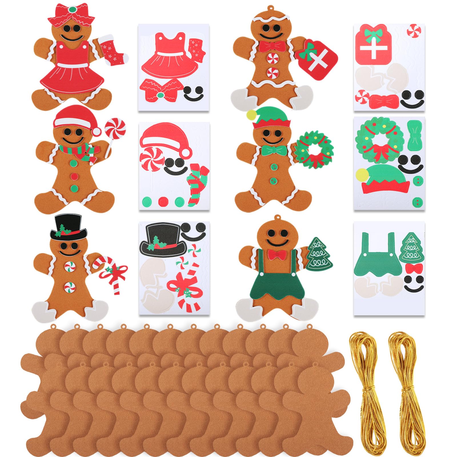 Remagr gingerbread kit packaging shown with colorful pieces for festive crafting.
