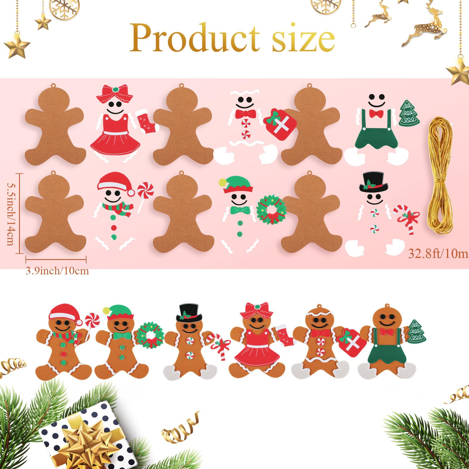 Remagr foam gingerbread man material with soft texture for kids' crafts.