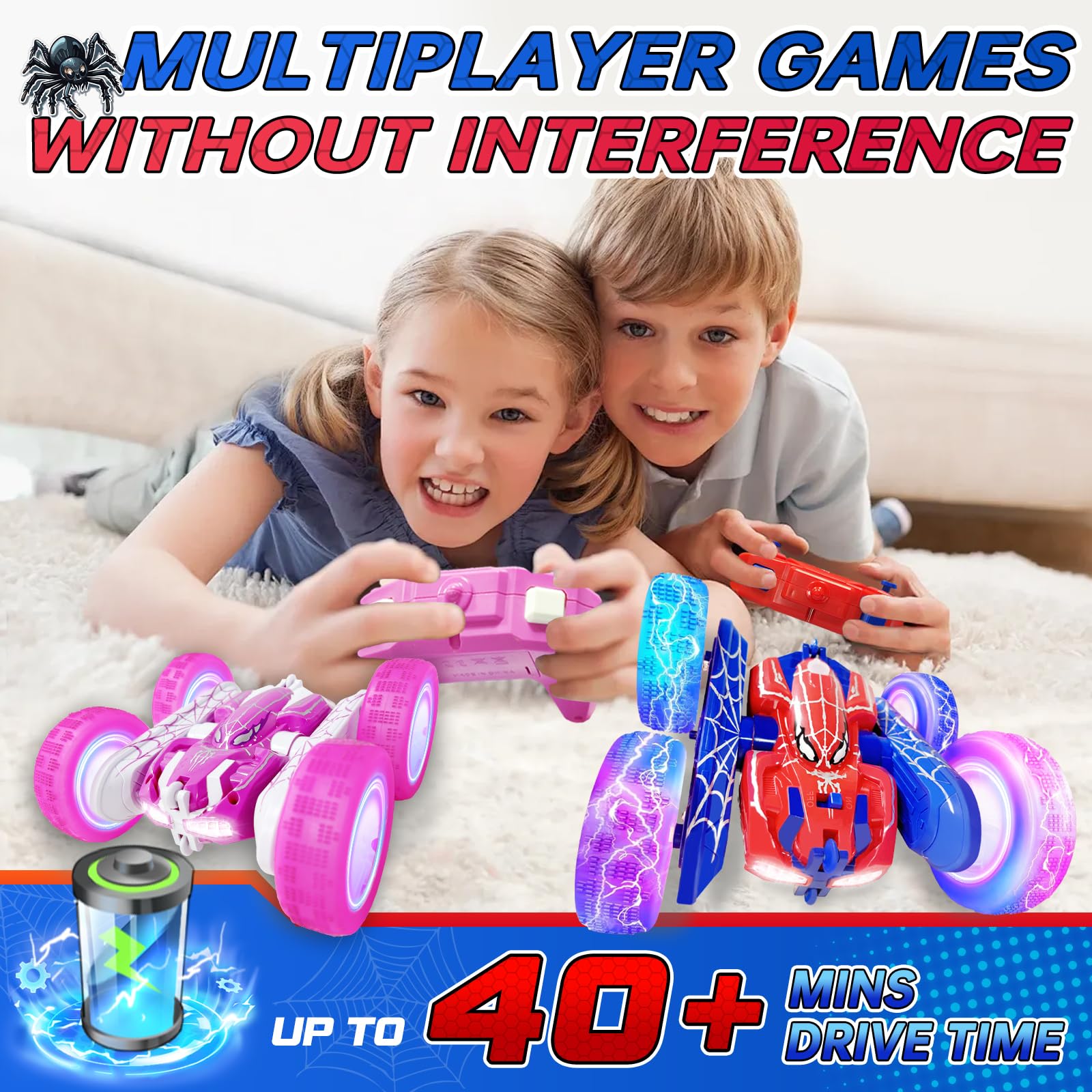 Remote Control Car charges via Type-C for quick, convenient top-ups.