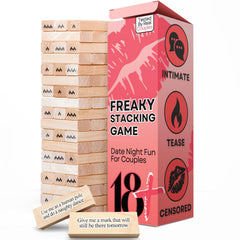 Renaco 54pcs couples games wood tower assembled for a fun date-night setup