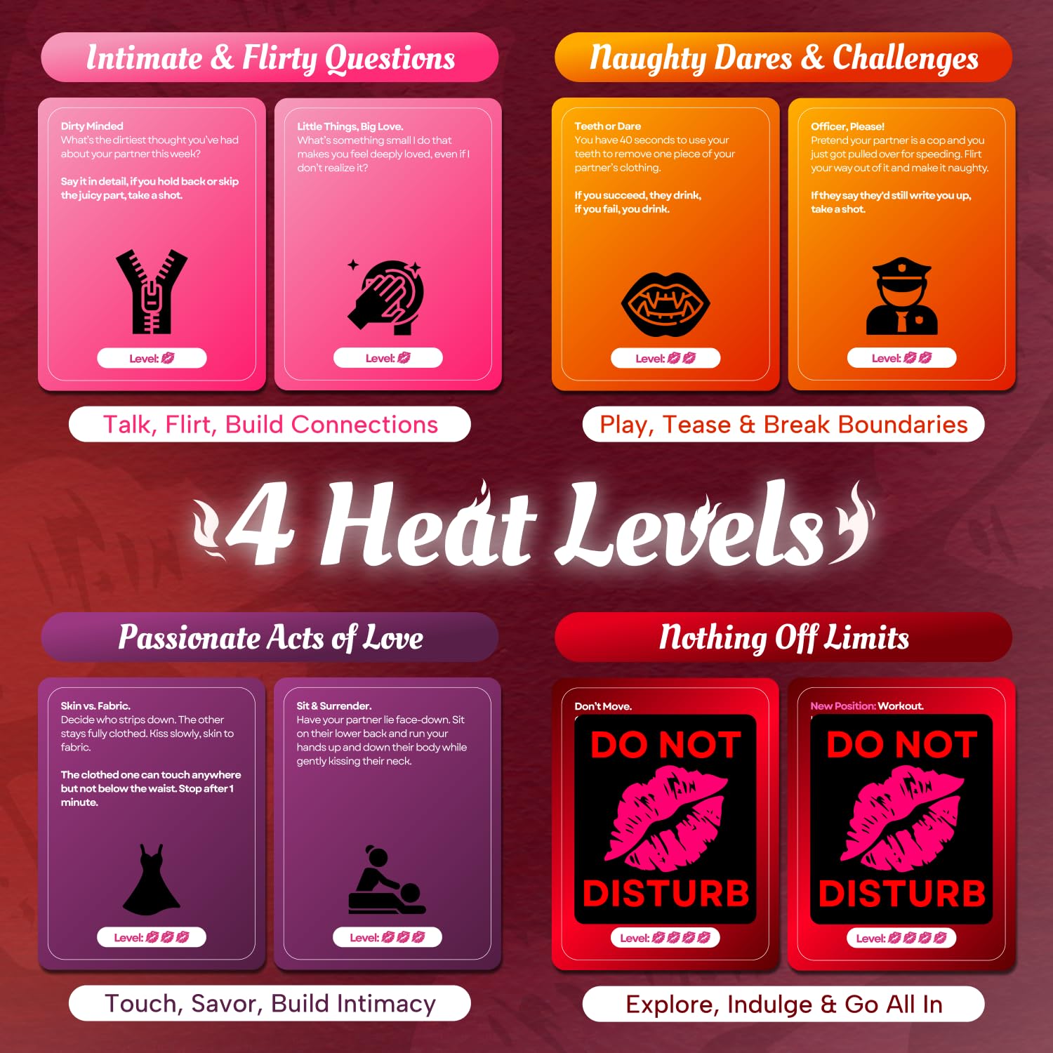 Renaco romantic dares level 2 invite deeper conversation and fun challenges.