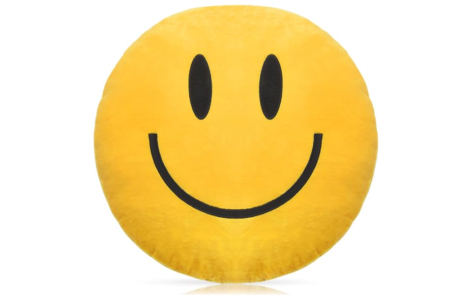 RENAMB Smiley Face Pillow offers soft comfort and a playful vibe at home.