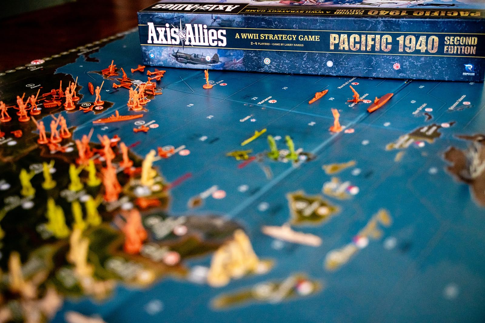 Renegade Axis & Allies 1940 Pacific components highlight counters and tokens